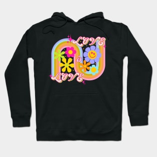 Love is love - retro design Hoodie